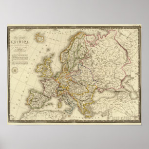 Poster L'Europe en 1789