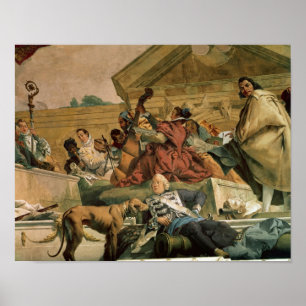 Poster L'Europe, l'un des quatre continents