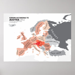 Poster L'Europe selon l'Autriche
