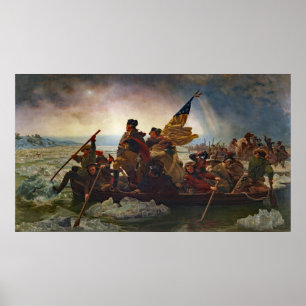 Poster Leutze Washington Crossing Delaware Painting