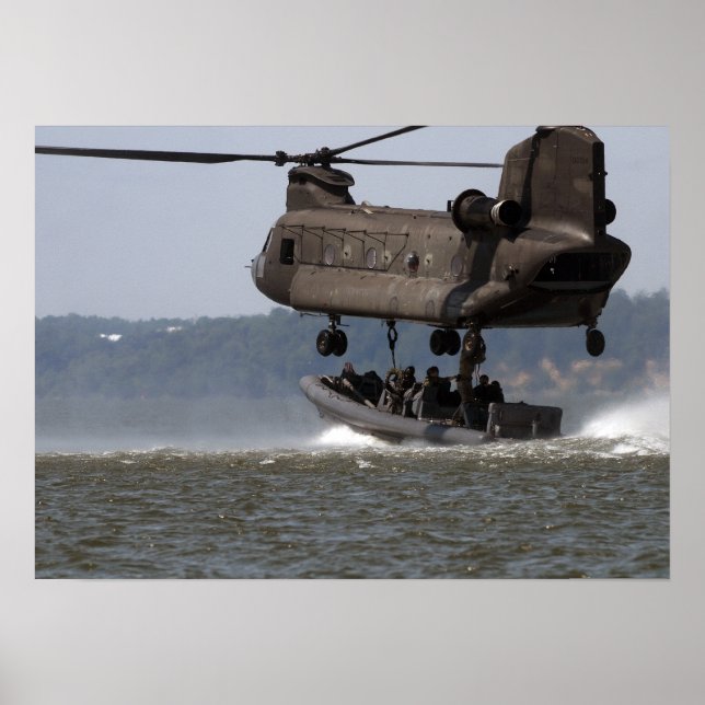 Poster Levée de bateau CH-47 Chinook (Devant)