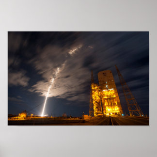 Poster Levée du Cygnus Cargo Ship, en mission à ISS