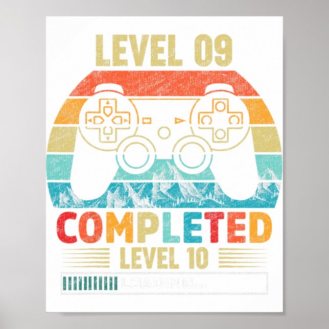 Poster Level 9 Completed Level 10 Loading 9th Birthday Vi (Devant)