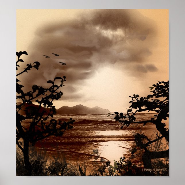 Poster lever-coucher du soleil (Devant)