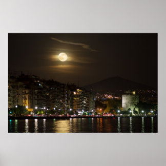 Poster Lever de la super lune