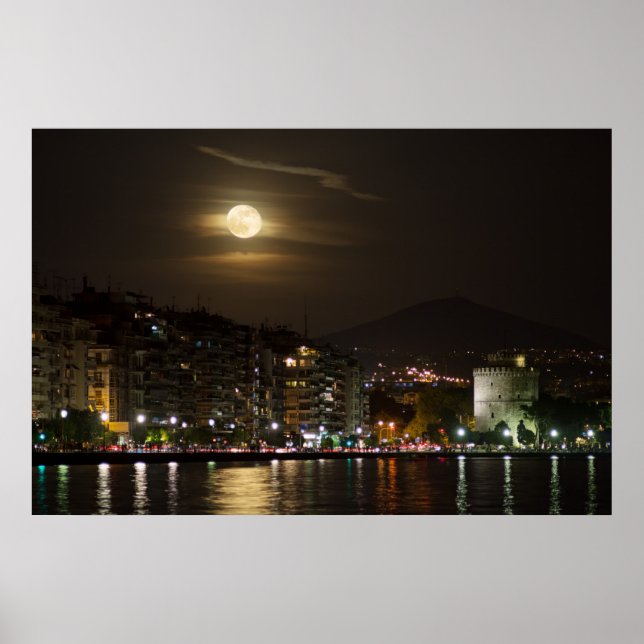 Poster Lever de la super lune (Devant)