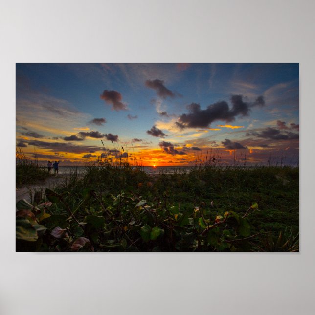 Poster Lever de soleil à Jetty Park, Fort Pierce, Floride (Devant)