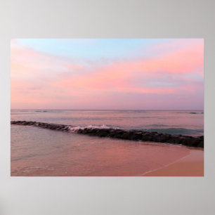 Poster Lever de soleil à Waikiki Beach