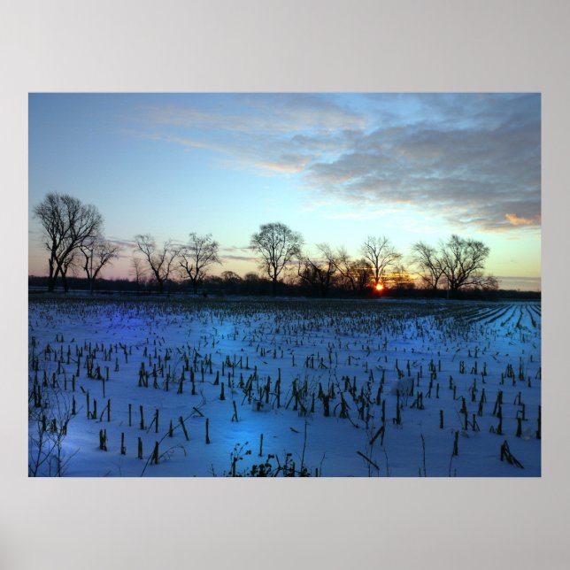 Poster Lever de soleil de l'Iowa (Devant)