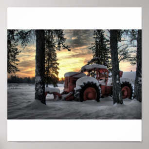 Poster lever de soleil de treuil