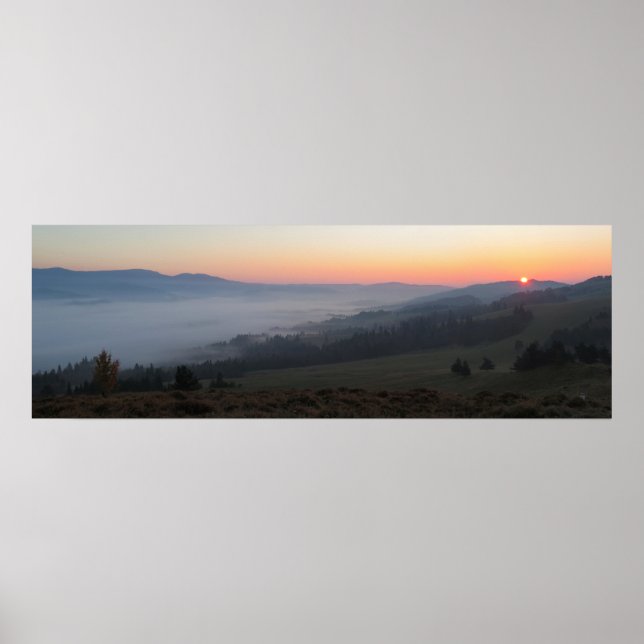 Poster Lever de soleil de Wysoki Wierch Pieniny (Devant)