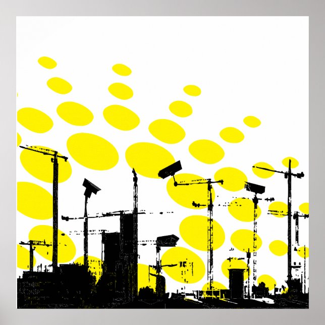 Poster lever de soleil dystopique (Devant)