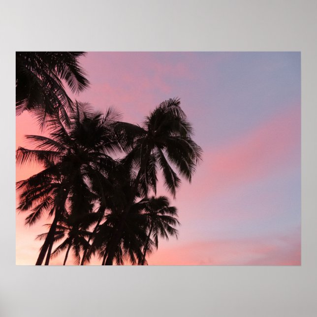 Poster Lever de soleil hawaïen (Devant)