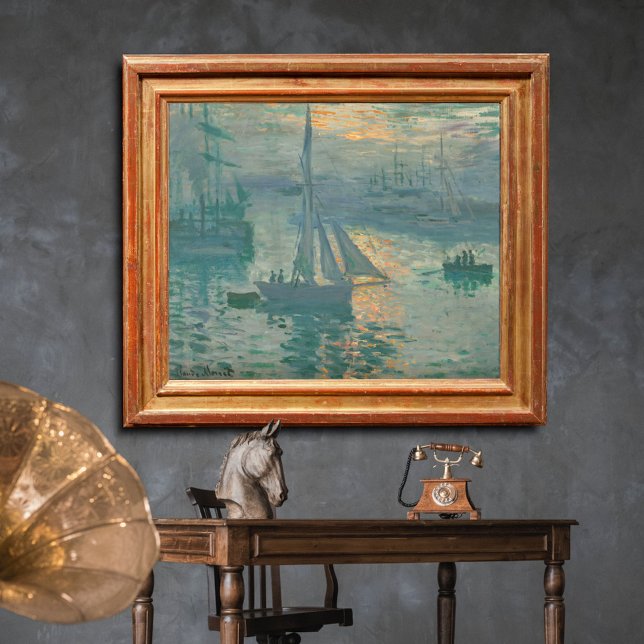Poster Lever de soleil (Marine) de Claude Monet (Créateur téléchargé)