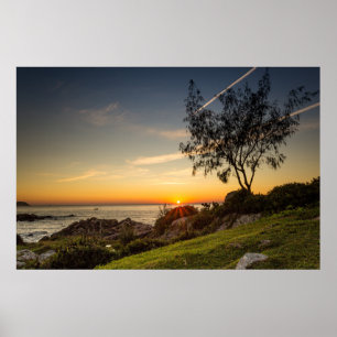 Poster Lever De Soleil Sur La Plage Armação, Brésil