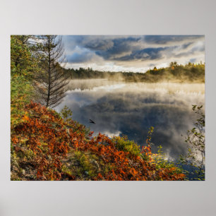 Poster Lever de soleil sur la rivière Tahquamenon Parad