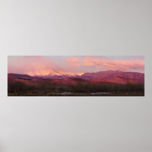 Poster Lever de soleil sur les montagnes rocheuses du