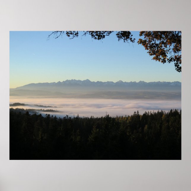 Poster Lever de soleil sur les Tatras (Devant)