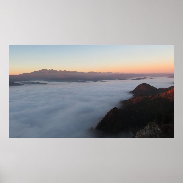 Poster Lever de soleil sur les Tatras (Devant)
