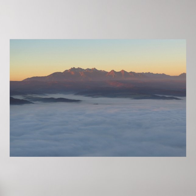 Poster Lever de soleil sur les Tatras (Devant)