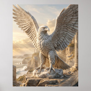 Poster Lever de soleil sur Marble Eagle Cliff