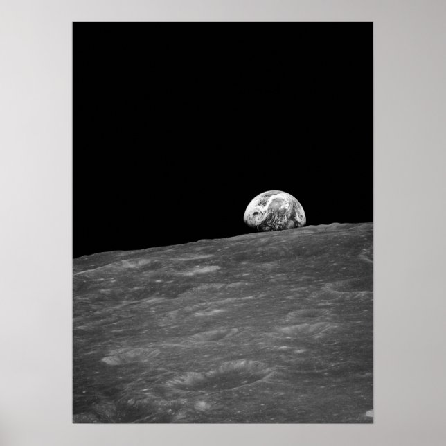 Poster Lever de terre de la mission Apollo 8 Moon (Devant)