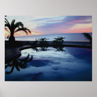 Poster Lever du soleil à Casa Blanca Beach Villa
