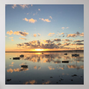 Poster Lever du soleil à Wells Next The Sea Norfolk