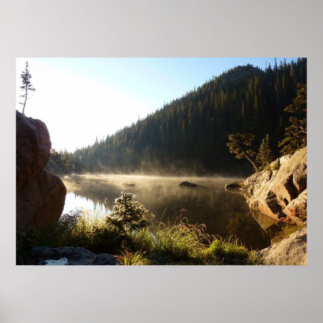 Poster Lever du soleil au lac Dream (Devant)