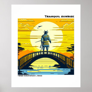 Poster Lever du soleil calme
