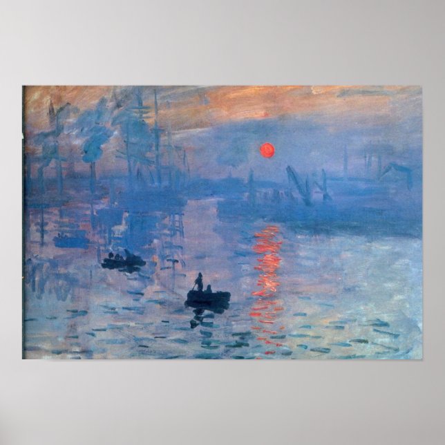Poster Lever du soleil - Claude Monet (Devant)