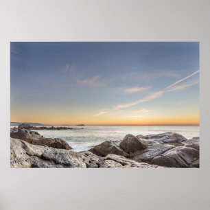 Poster Lever Du Soleil Sur La Plage Armação, San Catarina