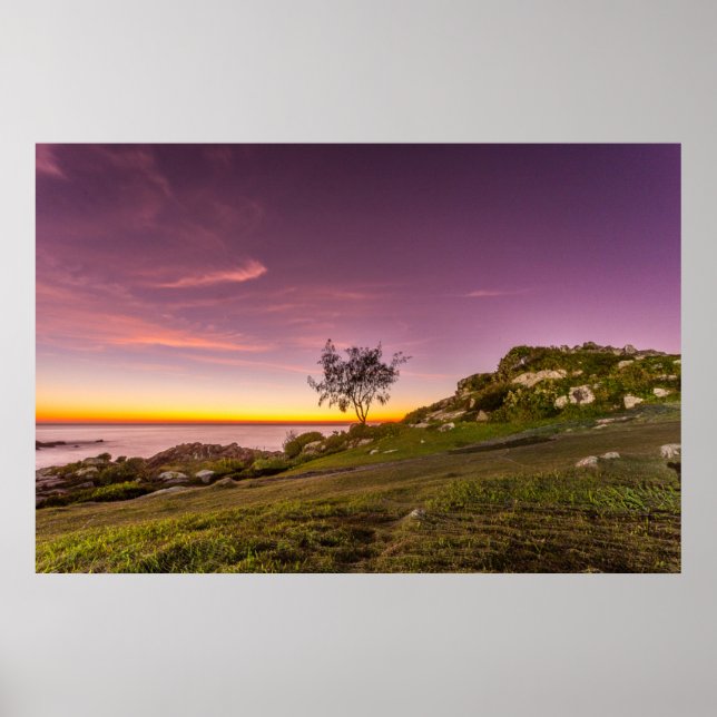 Poster Lever Du Soleil Sur La Plage De Florianopolis (Devant)