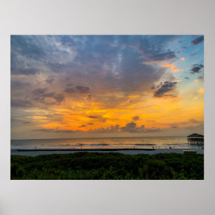 Poster Lever du soleil sur Tybee