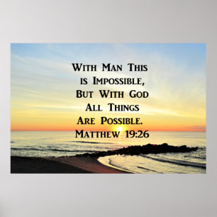POSTER LEVER SUR LE MATTHEW OCÉAN 19:26