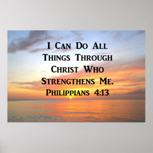 POSTER LEVER SUR LES PHILIPPIENS OCÉANS 4:13 SCRIPTURE
