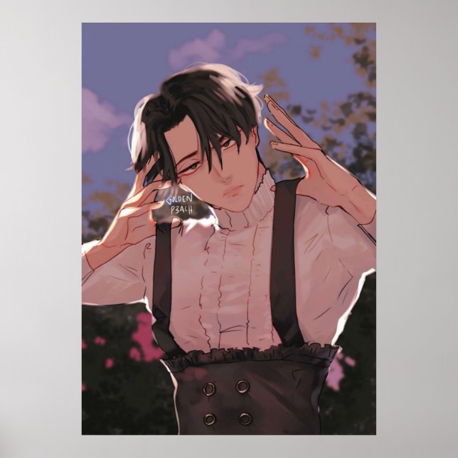 Poster Levi Ackerman Par Golden Peach (Devant)