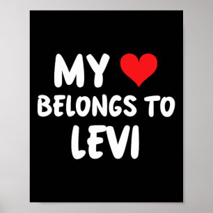 Poster Lévi - Mon cœur appartient à Lévi - Amour