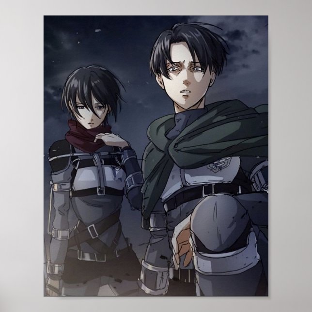 Poster Levi x Mikasa (Devant)