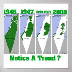 Poster L'évolution de la Palestine