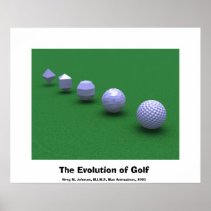 Poster L'évolution du golf