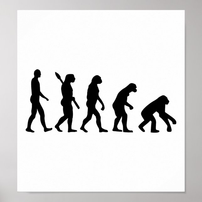 Poster L'évolution en arrière (Devant)