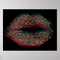 Lèvres d'art Abstrait moderne #51