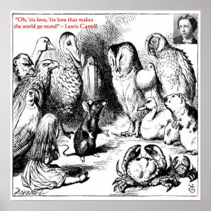 Poster Lewis Carroll Looking Glass Illustration & quota
