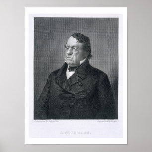 Poster Lewis Cass, gravé par William G. Jackman (fl.c.1