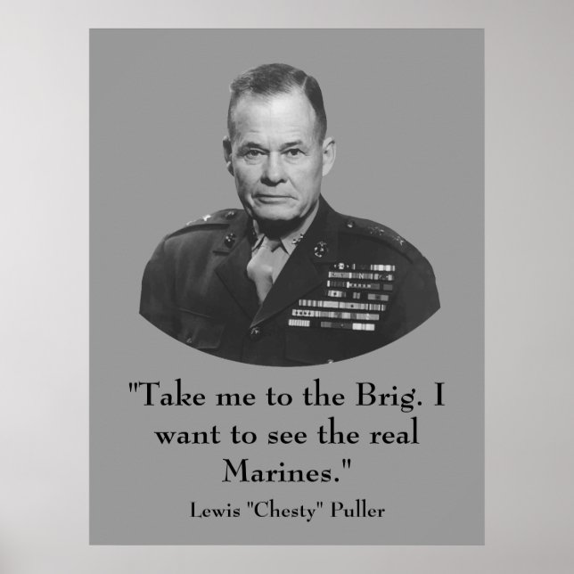 Poster Lewis Puller "Chesty" — Héros de guerre (Devant)
