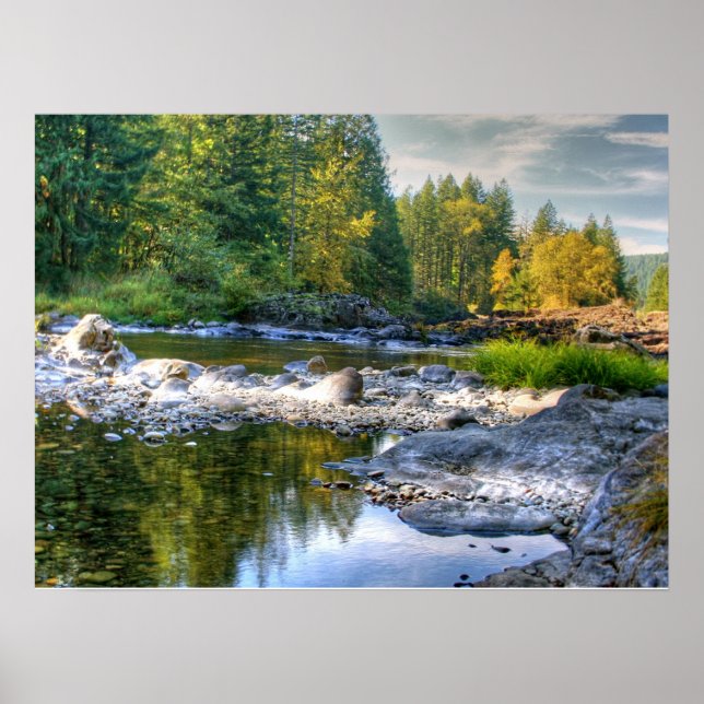 Poster Lewis River Fall (Devant)