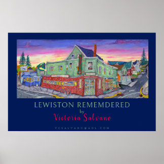 Poster LEWISTON RAPPELÉ par Victoria Salvano