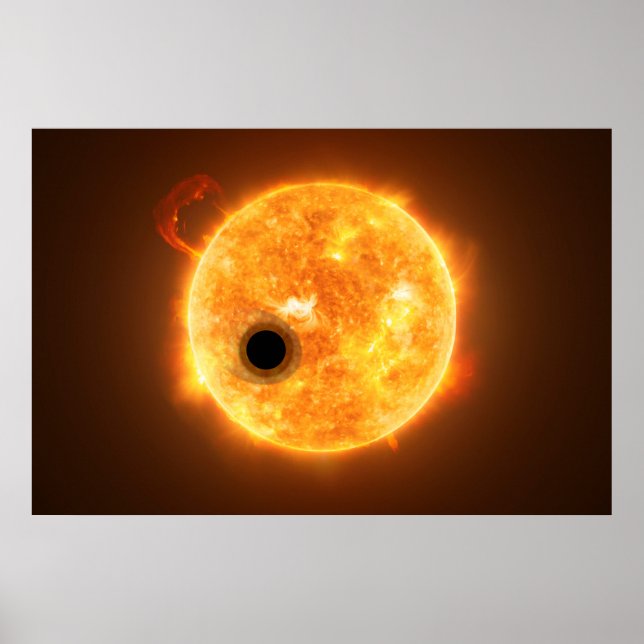 Poster L'Exoplanet Wasp-107b Est Un Géant De Gaz (Devant)