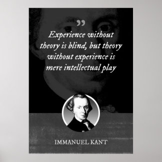 Poster L'expérience sans théorie est aveugle